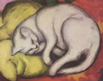 19. ‘De Witte Kat’ van Franz Marc (1912)-0