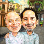 Peinture à l'huile : caricature de Friends à partir de photos