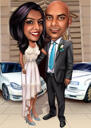 Happy Anniversary Wedding Caricature from Photos