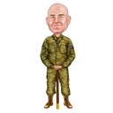 Portrait militaire complet du corps