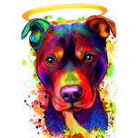 Staffordshire Terrier Hund Förlust Porträtt