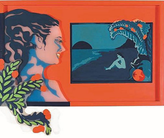 8. Evelyne Axell, "La directrice aux fruits," 1972-0