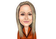 Business Man Portrait Cartoon Drawing for Boss Day from Photos