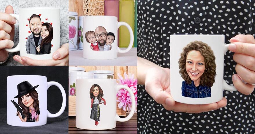 Taza Caricatura