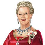 Kunglig drottning porträtt