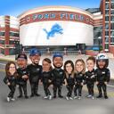 Regalo de caricatura del equipo digital a partir de una foto
