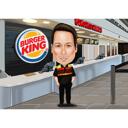 Funny Professions Caricature with Custom Background