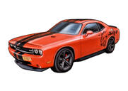 Racing Car Cartoon Sketch