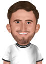 Man Caricature Gift in Colored Style from Photo