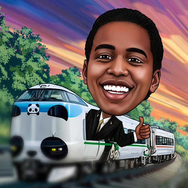 Train Caricature