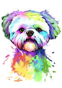 Pastel+suluboya+k%C3%B6pek+portresi