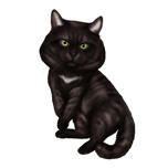 Ritratto di gatto personalizzato da foto