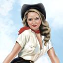Vintage Portrait Painting from Photo