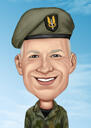 Retired from Military Caricature
