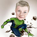 Personalized Superhero Caricature of your Kid from Photos