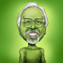 Custom Grinch Caricature Hand-Drawn from Photo