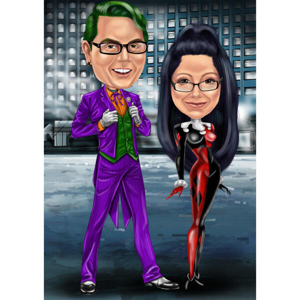 Caricatura de Casal Coringa