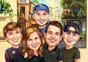 Peinture à l'huile : caricature de Friends à partir de photos