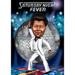 Dançarino de Fiesta Party - Saturday Night Fever