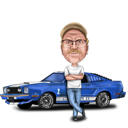 Kohandatud karikatuur fotodest