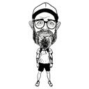 Full Body Outline Cartoon Portrait from Photo