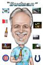 Personalized Person Caricature with Custom Props for Hobbies