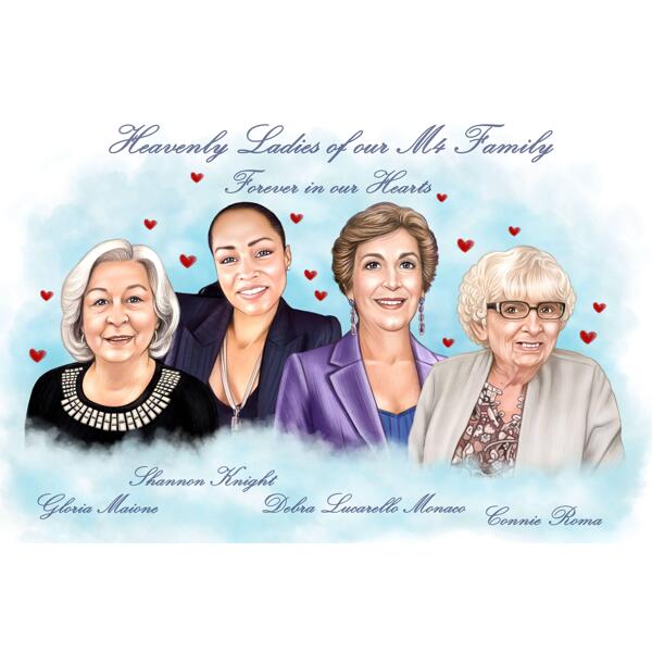 Custom Group Memorial Painting