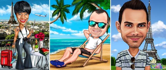 Vacation Caricature