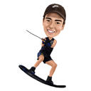 Wakeboarding Caricature