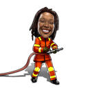 Fireman Cartoon Drawing