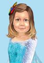 Kid Cartoon Movie Caricature for Frozen Fans