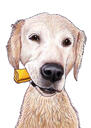 Labrador-Bleistiftporträt