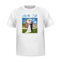 Couple personnalisé dans la caricature d'amour de photos cadeau sur T-Shirt