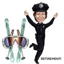 Full Body Retirement Custom Caricature Drawing