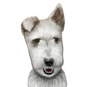 Fox Terrier Caricature Drawing