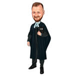 Attorney Caricature in Color – Perfect Lawyer Gift