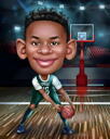 Kid Basketball Layup