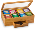 20. Bamboo Tea Box Storage Organizer-0