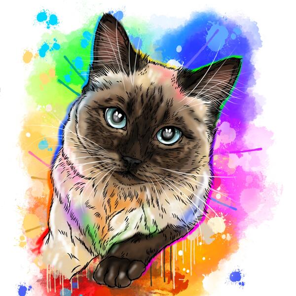 Dessin de chat personnalisé par des artistes professionnels