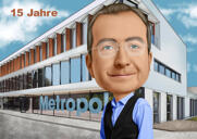 Dárek s karikaturou k výročí práce