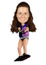 Wakeboarding Caricature