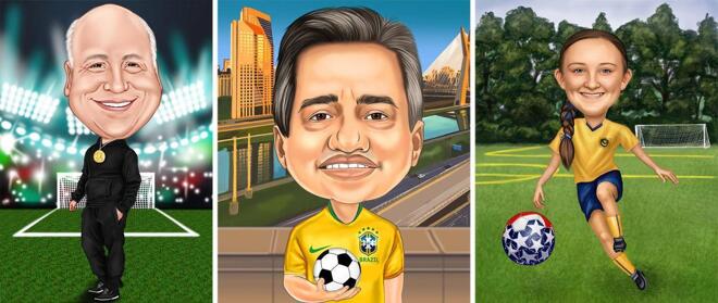 Football Caricatures