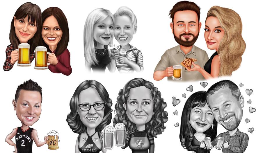 Caricatura de cerveja