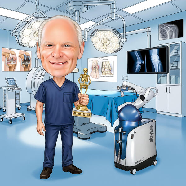 Orthopedic Gift: Ortho Legend Caricature