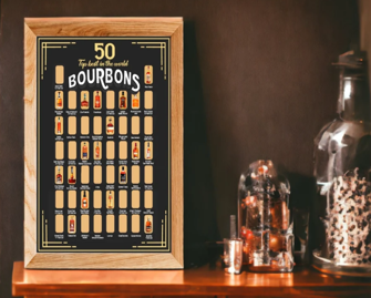 6. For the bourbon-enthusiast dad – The Ultimate Bourbon Bucket List Poster-0
