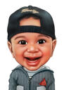 Sweet Infant Baby Caricature Cartoon Portrait from Photos
