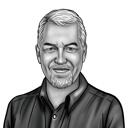 Black and White Realistic Portrait from Photo