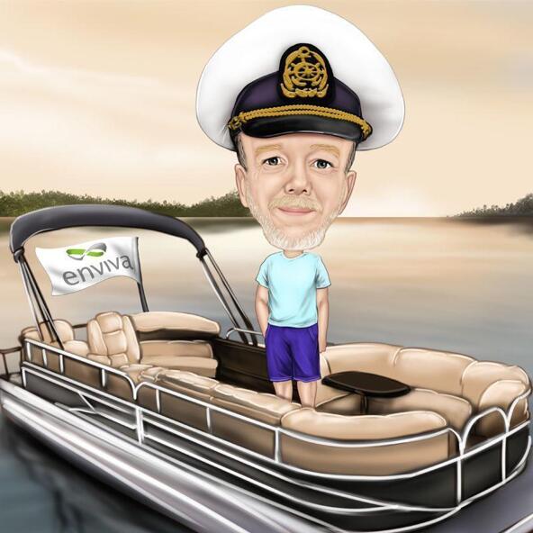 Карикатура на моряка
