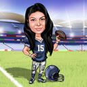 Rugby Caricature from Photo