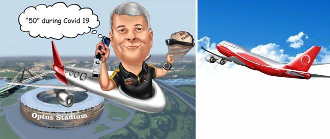 Caricaturas de aeronaves